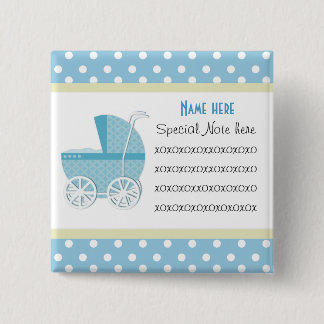 Add A Note Blue Baby Carriage Button
