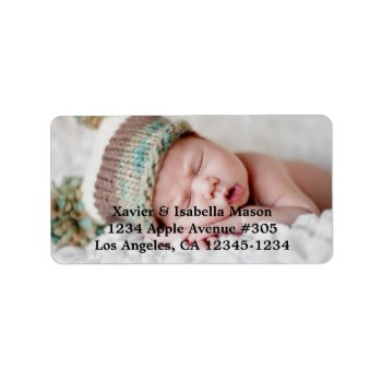 Add A Photo Label by PinkMoonPaperie at Zazzle