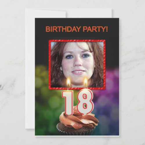 Add a picture 18th Birthday party Invitation
