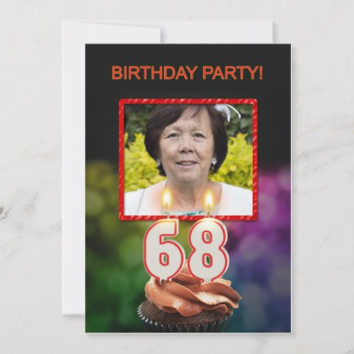 Add a picture 68th Birthday party Invitation