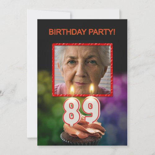 Add a picture 89th Birthday party Invitation