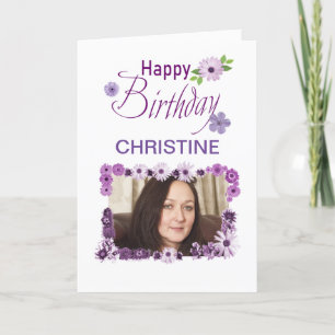 Add a picture and name, Birthday card