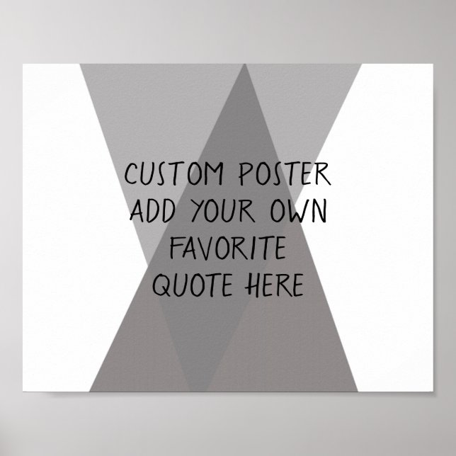add a quote poster gray and white abstract (Front)