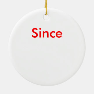 Add a Sober Date to this Christmas Ceramic Ornament
