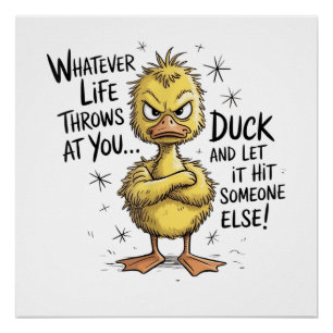 Add a splash of humor to your day with this funny poster