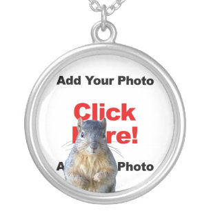 Add A Squirrel Custom Photo Necklace