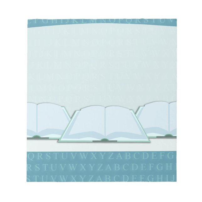 Add A Title Custom Author Books Design Notepad (Front)