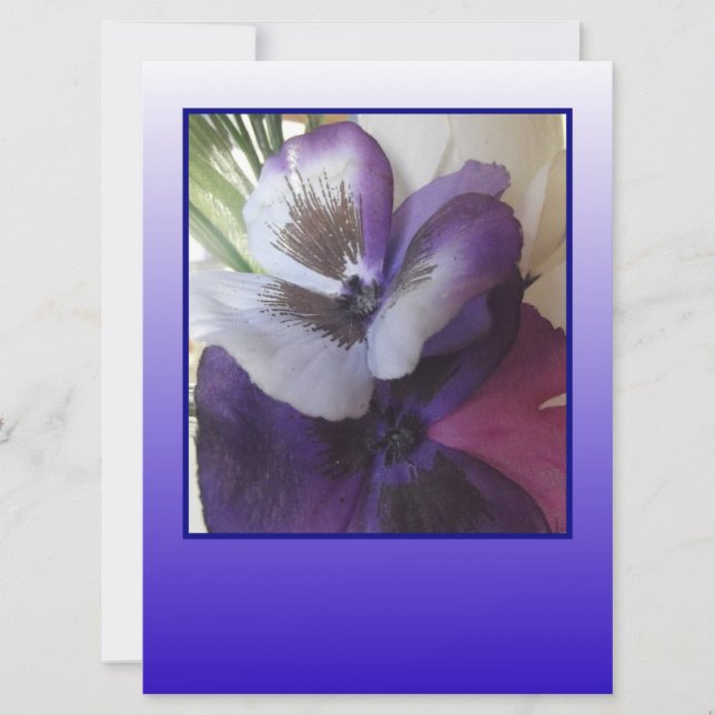 Add a Touch of Blue with your invitation sent! (Front)