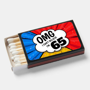 Add AGE Change Any Text Pop Art Retro Comic Funny Matchboxes