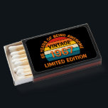 Add Age Number Year Awesome Limited Retro Sunset Matchboxes<br><div class="desc">Add Year of Birth,  Age and Change ANY or ALL TEXT - see more great matchbox designs in this collection</div>