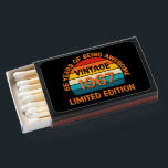 Add Age Number Year Awesome Limited Retro Sunset Matchboxes<br><div class="desc">Add Year of Birth,  Age and Change ANY or ALL TEXT - see more great matchbox designs in this collection</div>