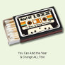 Add AGE Year Birth Message Funny Cassette Birthday Matchboxes