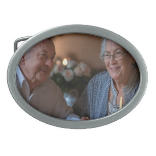 Add Anniversary Photo Customize Belt Buckle