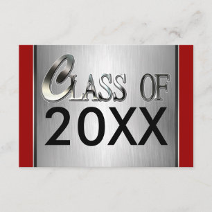 Add Any Color & Year Graduation Party Invitations