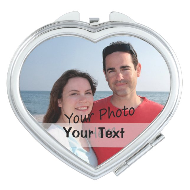 Add Any Photo And Custom Text Compact Mirror (Front)