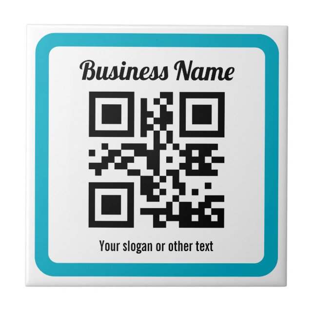 Add Any Website’s URL & Instantly Create a QR code Ceramic Tile (Front)