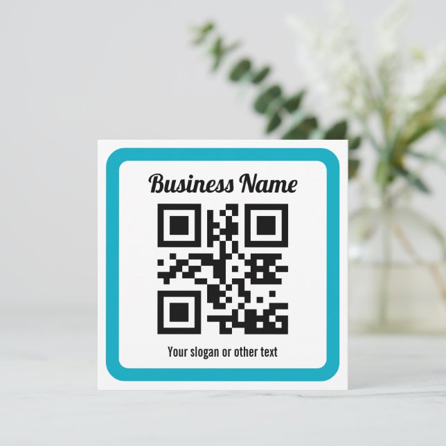 Add Any Website’s URL & Instantly Create a QR code Note Card (Standing Front)