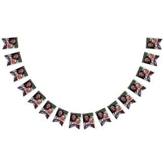 Add Baby Photo Customize Personalize Bunting Flags