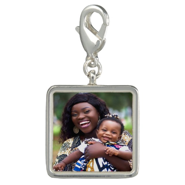 Add Baby Photo Customize Personalize Charm (Front)