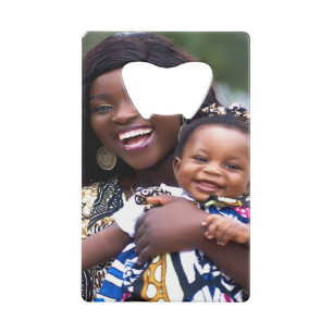 Add Baby Photo Customize Personalize Credit Card Bottle Opener