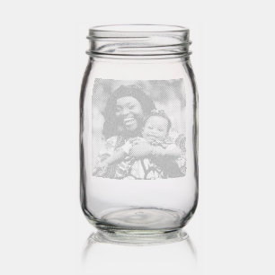 Add Baby Photo Customize Personalize Mason Jar