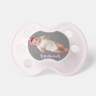 Add Baby Photo Pacifiers Pink