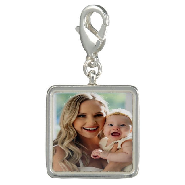 Add Baby Photo Personalize Customize Charm (Front)