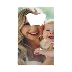 Add Baby Photo Personalize Customize Credit Card Bottle Opener