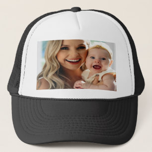 Add Baby Photo Personalize Customize Trucker Hat