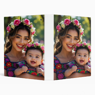 Add Beautiful Baby Photo Personalize 3 Ring Binder