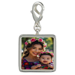 Add Beautiful Baby Photo Personalize Charm