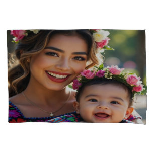 Add Beautiful Baby Photo Personalize Pillow Case