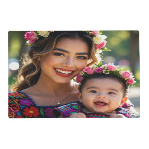 Add Beautiful Baby Photo Personalize Placemat