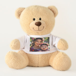 Add Beautiful Baby Photo Personalize Teddy Bear