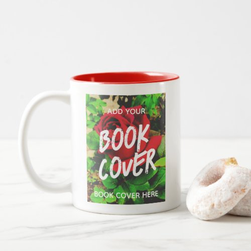 Add Book Cover Author Promotional Book Launch Red Two_Tone Coffee Mug