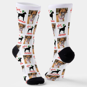 Add Boxer Fun Christmas Dog Socks