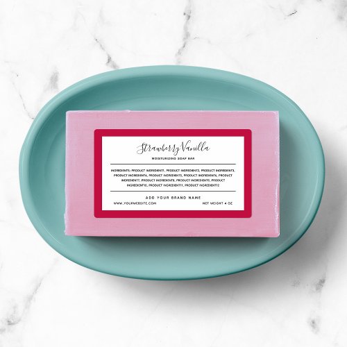 Add Brand and Custom Border Color Ingredients List Labels