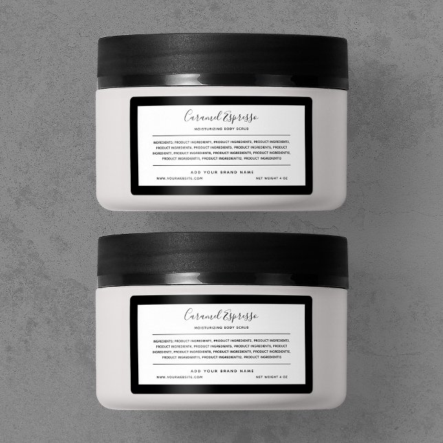 Add Brand and Editable Border Ingredients List Label (Creator Uploaded)