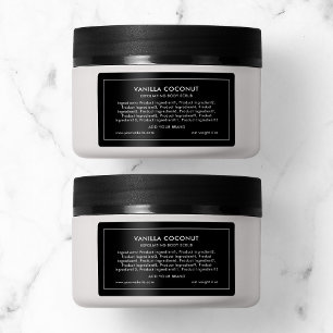 Add Brand Editable Color Modern Ingredients Label