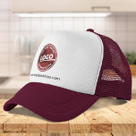 Add Brand Logo Business Owner Promotional Custom Trucker Hat<br><div class="desc">Add your company logo and brand website or slogan by clicking the "Personalize" button above. These brand-able tote bags can be used to advertise your business as employees or clients use them. Available in other colors and sizes. No minimum order quantity and no setup fee. Order as many or as...</div>