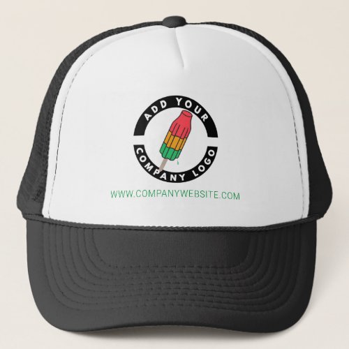 Add Brand Logo Business Website Employee Trucker Hat
