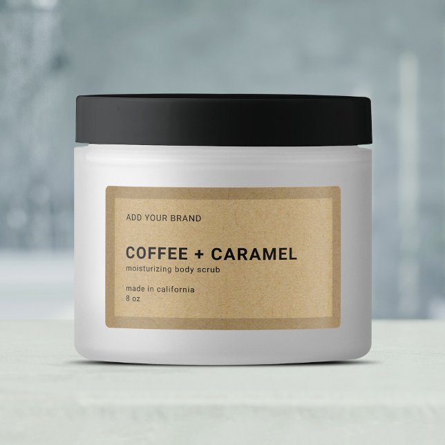 Add Brand Minimalist Border Kraft Product Label (Creator Uploaded)