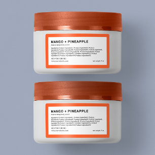 Add Brand Minimalist Custom Color Ingredients List Label