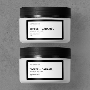 Add Brand Modern Minimalist Editable Color Product Label