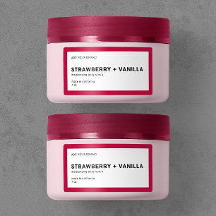 Add Brand Modern Minimalist Editable Color Product Label