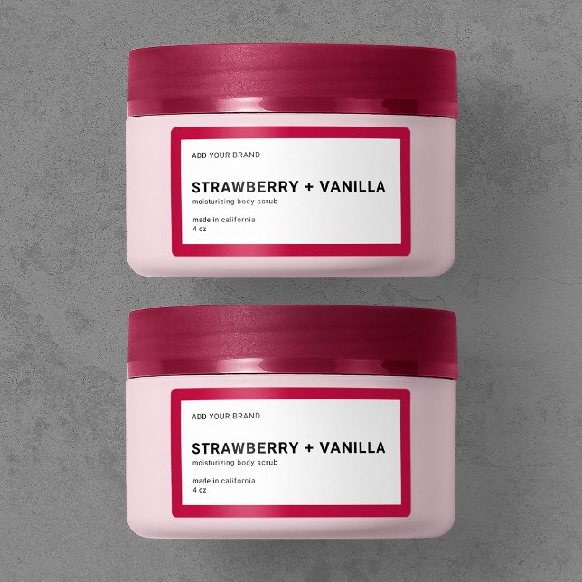Add Brand Modern Minimalist Editable Color Product Label (Creator Uploaded)
