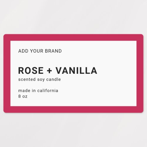 Add Brand Modern Minimalist Editable Color Product Labels