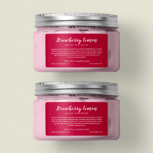 Add Brand Script Typewriter Edit Color Ingredients Label