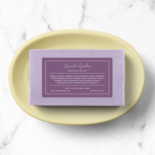 Add Brand White Border Custom Color Ingredients Labels