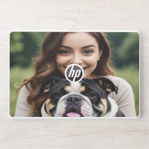 Add Bulldog Photo Personalize Customize HP Laptop Skin